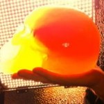 candy skull with Flaming Lips music inside